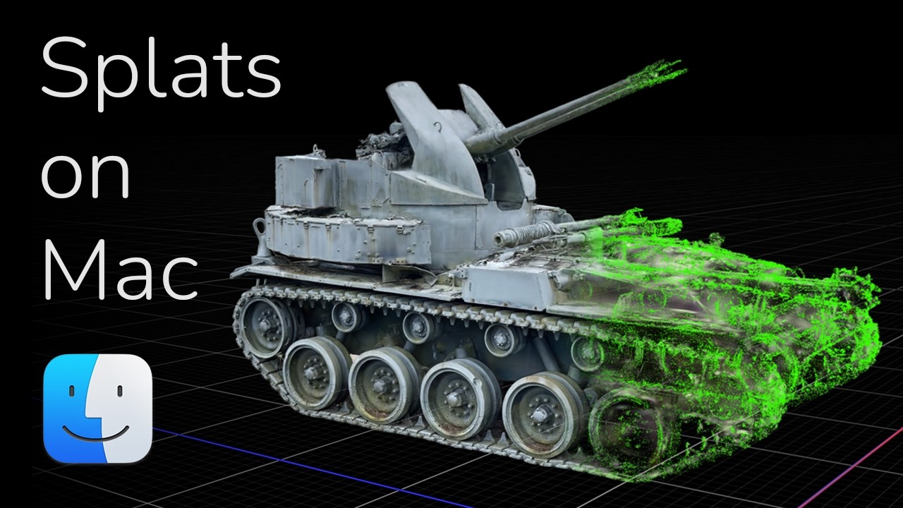 3D Splat App — photorealistic Gaussian Splatting scene captured on Mac